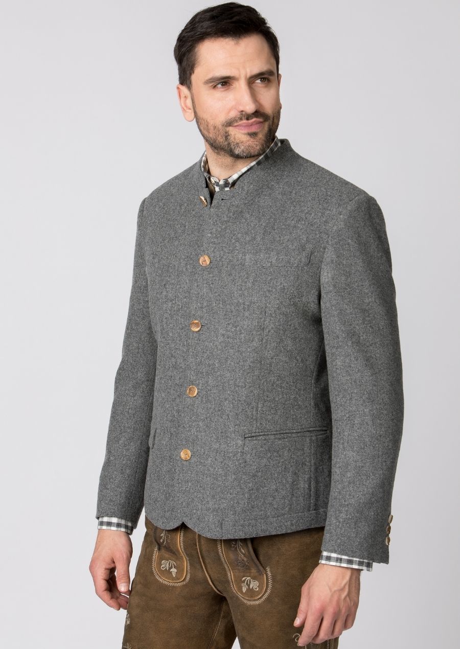 Oktoberfest jacket – classic Bavarian men’s style with wooden buttons