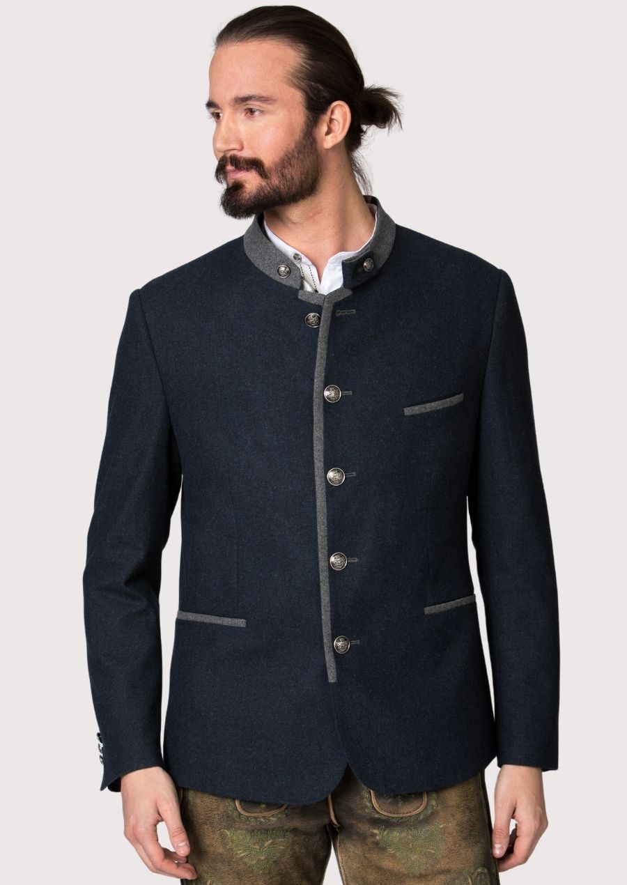 Oktoberfest coat – premium wool with silver buttons for men