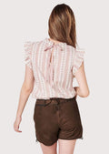 Traditional Women’s Lederhosen – Durable Leather with Hand-Stitched Floral Embroidery for Any Event