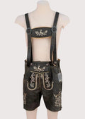 Alpine Deer Lederhosen with embroidered suspenders and timeless Bavarian character
