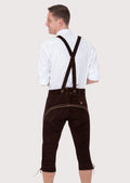 Authentic Alpine Bundhosen crafted from goatskin suede for Oktoberfest and traditional folk events