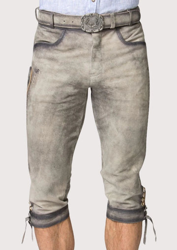 Premium quality Bundhosen for men, designed for Oktoberfest festivals, featuring intricate embroidery and adjustable suspenders for a perfect fit.