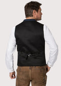 Authentic German Trachten vest featuring embroidered collar detail