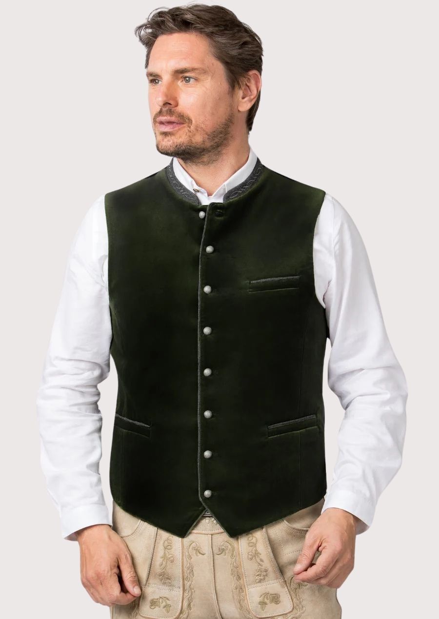 Authentic Lederhosen vest for men – traditional Bavarian design


