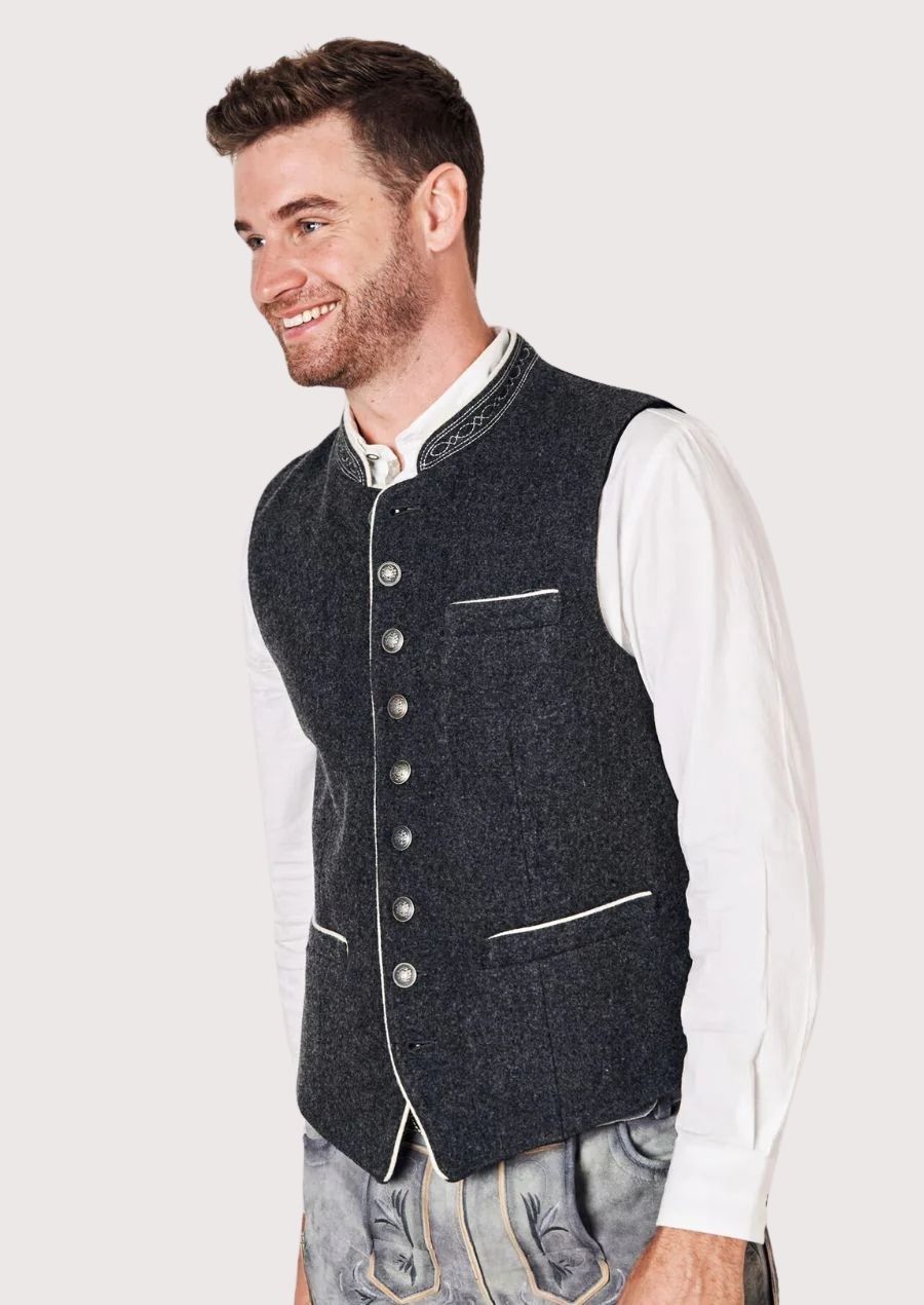Authentic Oktoberfest Vest for Men – Ideal for Oktoberfest, Weddings, and Cultural Events