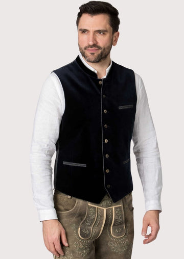 Authentic Trachten Vest – Velvet Bavarian Style for Oktoberfest


