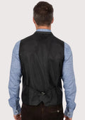 Stylish Bavarian wool vest for men, perfect for Oktoberfest and other cultural events, with horn buttons and fine tailoring.

