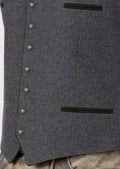 Authentic German Lederhosen Vest – Traditional Bavarian Style with Button Details