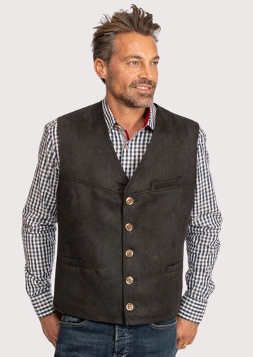 Classic Lederhosen vest – traditional Bavarian style for Oktoberfest

