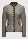 Classic Trachten Jacket for Women – Timeless wool jacket with elegant button detailing, perfect for Oktoberfest and cultural celebrations.