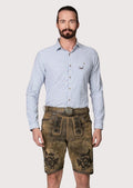 Authentic Trachten Lederhosen for Men – Detailed embroidery for Oktoberfest.

