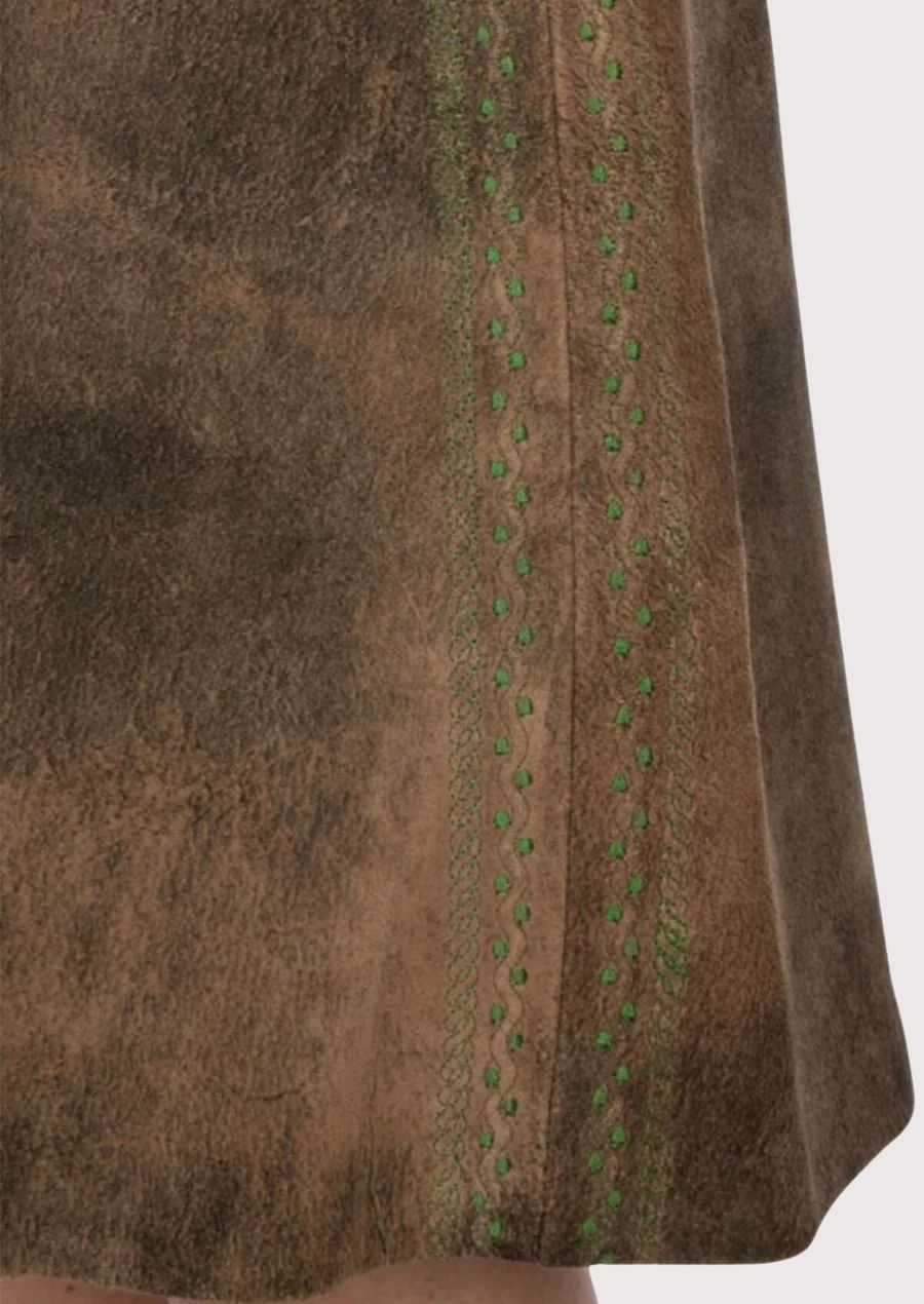 Stylish women's lederhosen skirt crafted with high-quality leather for comfort and elegance.