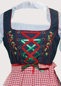 Women's elegant dirndl dress, ideal for cultural events, with intricate lace detailing.