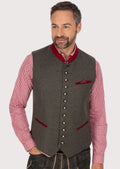 Elegant Traditional Vest for Men – Classic Wool and Satin Design