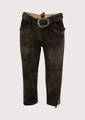 Stylish and comfortable leather Bundhosen for women, ideal for special events.
