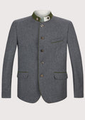 Traditional Bavarian Oktoberfest jacket for men, featuring tailored fit and wool blend fabric for stylish festival wear.