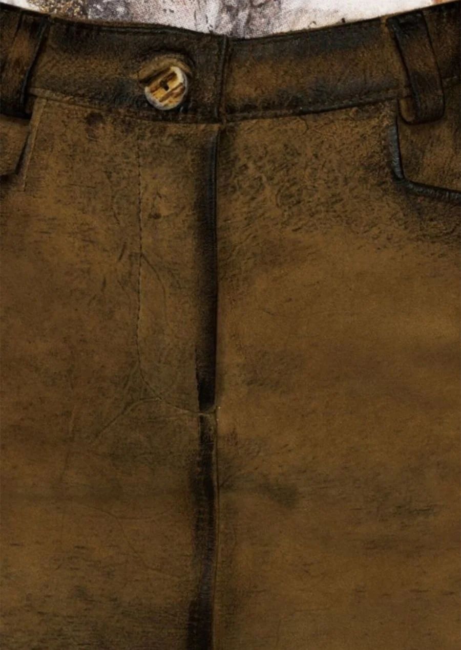 High-quality leather Lederhosen skirt for women – comfortable and stylish for any event.
