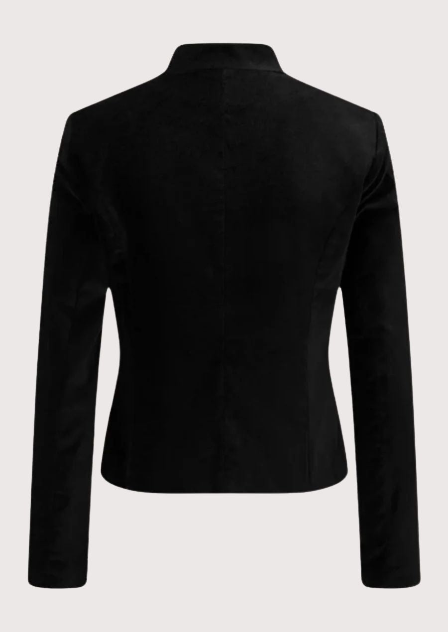 Festive Trachten Jacket for Women with gold buttons, perfect for traditional events like Oktoberfest.

