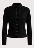 Festive Trachten Jacket for Women with gold buttons, perfect for traditional events like Oktoberfest.

