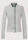 Grey Wool Trachten Jacket with authentic Trachten styling, decorative buttons, and premium tailored finish.