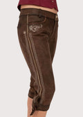 Ladies Bavarian bundhosen with traditional fit and suede finish
