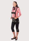 Ladies Bavarian bundhosen styled for Oktoberfest wear