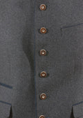 Men's heritage-inspired Bavarian jacket with traditional wooden buttons and modern tailoring, ideal for cultural events.

