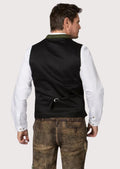 Heritage green Oktoberfest vest showcasing traditional design