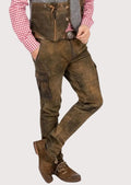 Traditional Men’s Lederhosen Pants for Oktoberfest Celebration – Premium Leather Design

