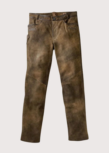 Premium Leather Lederhosen Pants for Men – Perfect for Cultural Events

