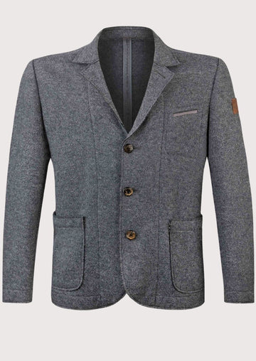 Men’s Oktoberfest Festive Blazer crafted from premium wool blend fabric featuring rustic horn-style buttons, patch pockets, tailored fit, traditional Bavarian styling, Alpine heritage design, and Oktoberfest fashion appeal