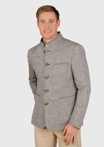 Front view of Modern Trachten Jacket for Men in Bavarian style.