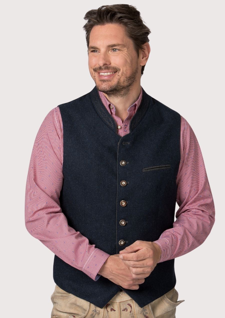 Oktoberfest wool vest for men – traditional Bavarian fashion