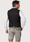 Premium alpine vest in charcoal grey designed for German festive occasions