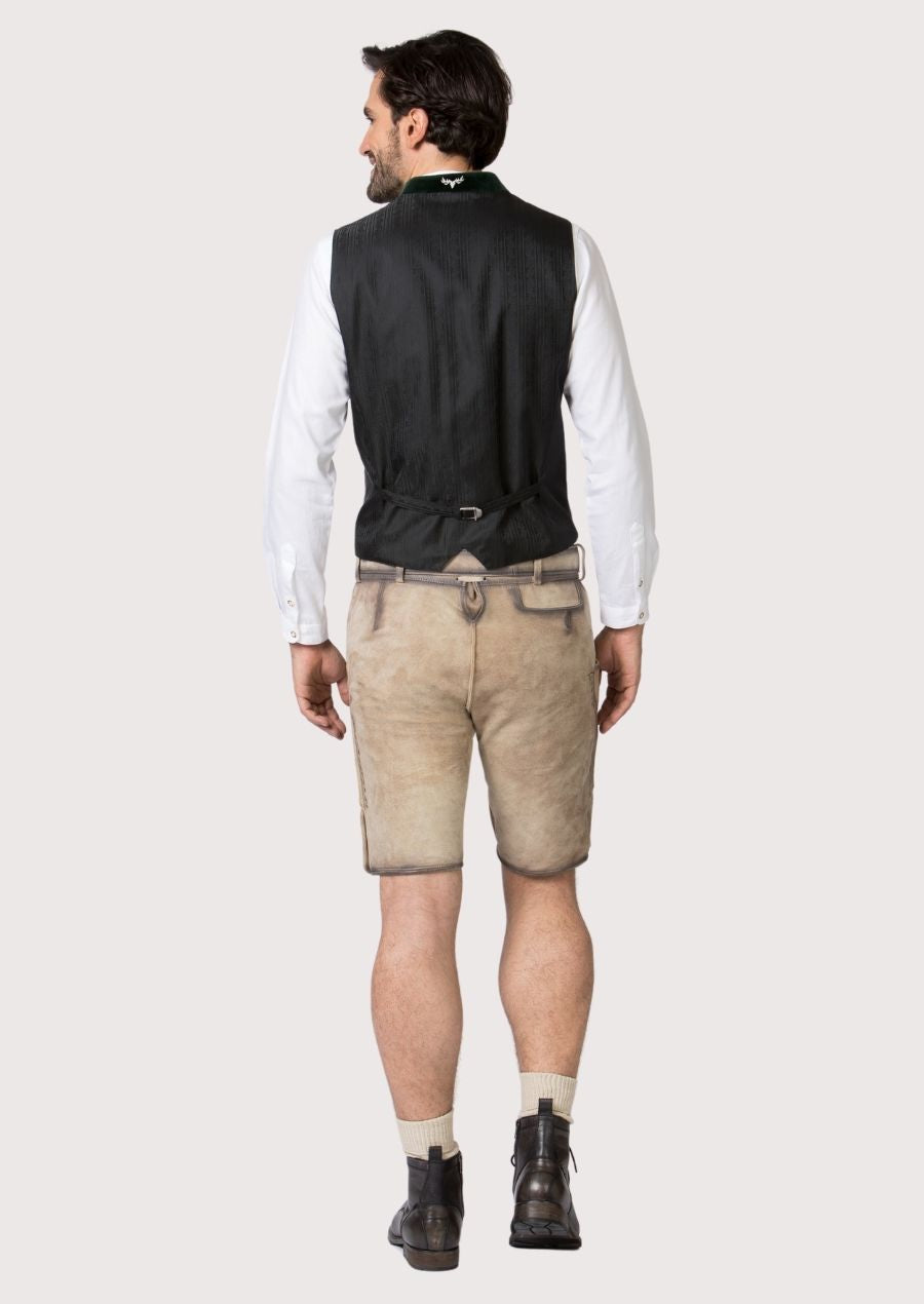 Premium grey German Trachten vest for men