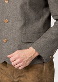 Premium traditional men’s grey formal jacket with tailored fit.