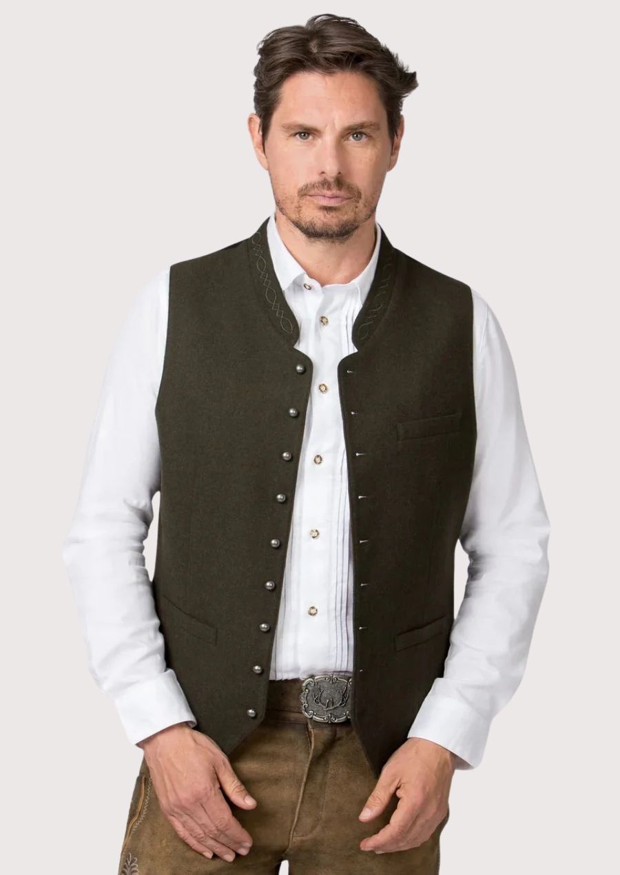 Premium Traditional Vest – Wool Design for Oktoberfest Wear