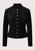 Elegant Premium Women's Trachten Jacket with Gold Buttons for Cultural Events

