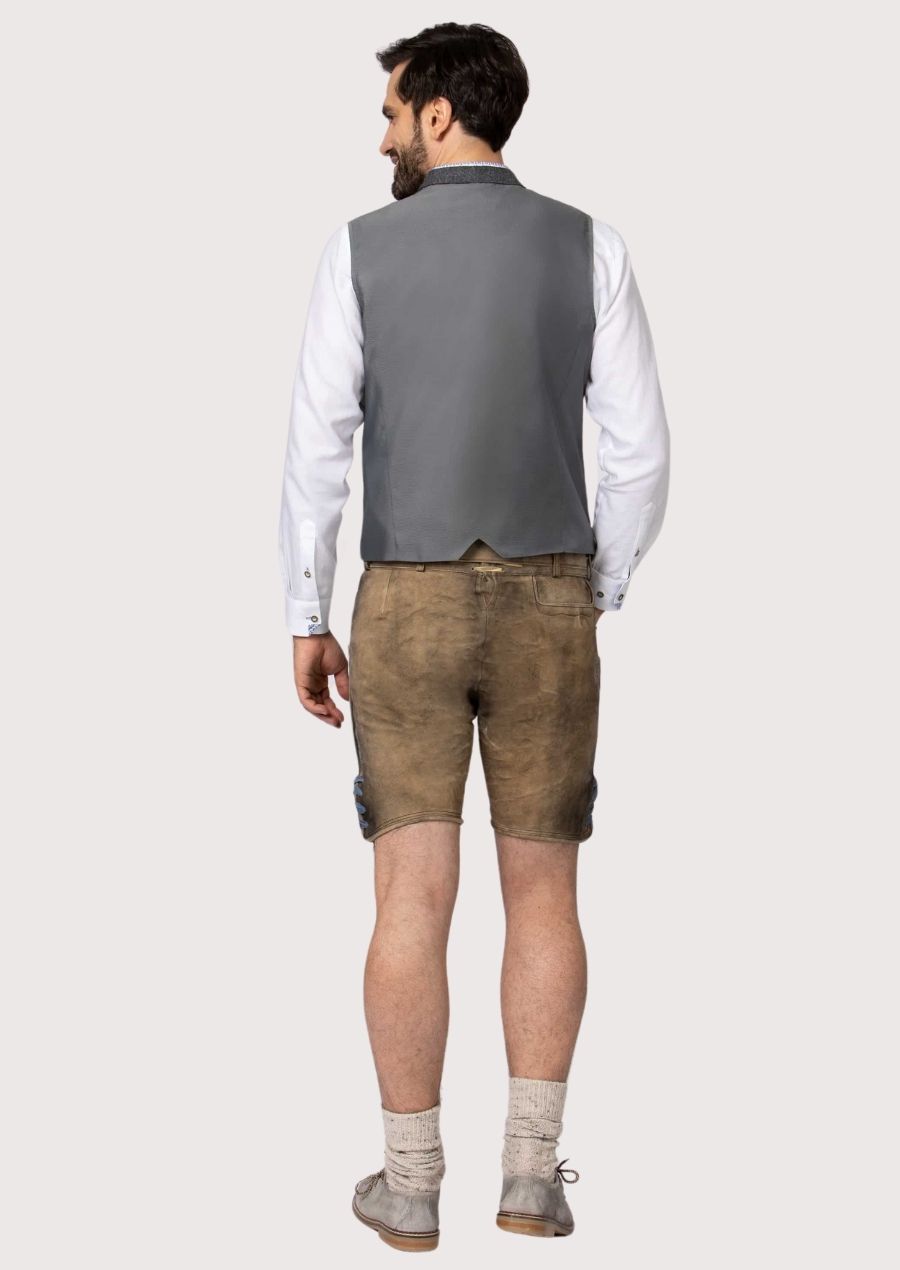 Premium Mens Alpine Vest for Oktoberfest – Comfortable, Durable, and Stylish, Featuring Elegant Metal Buttons.