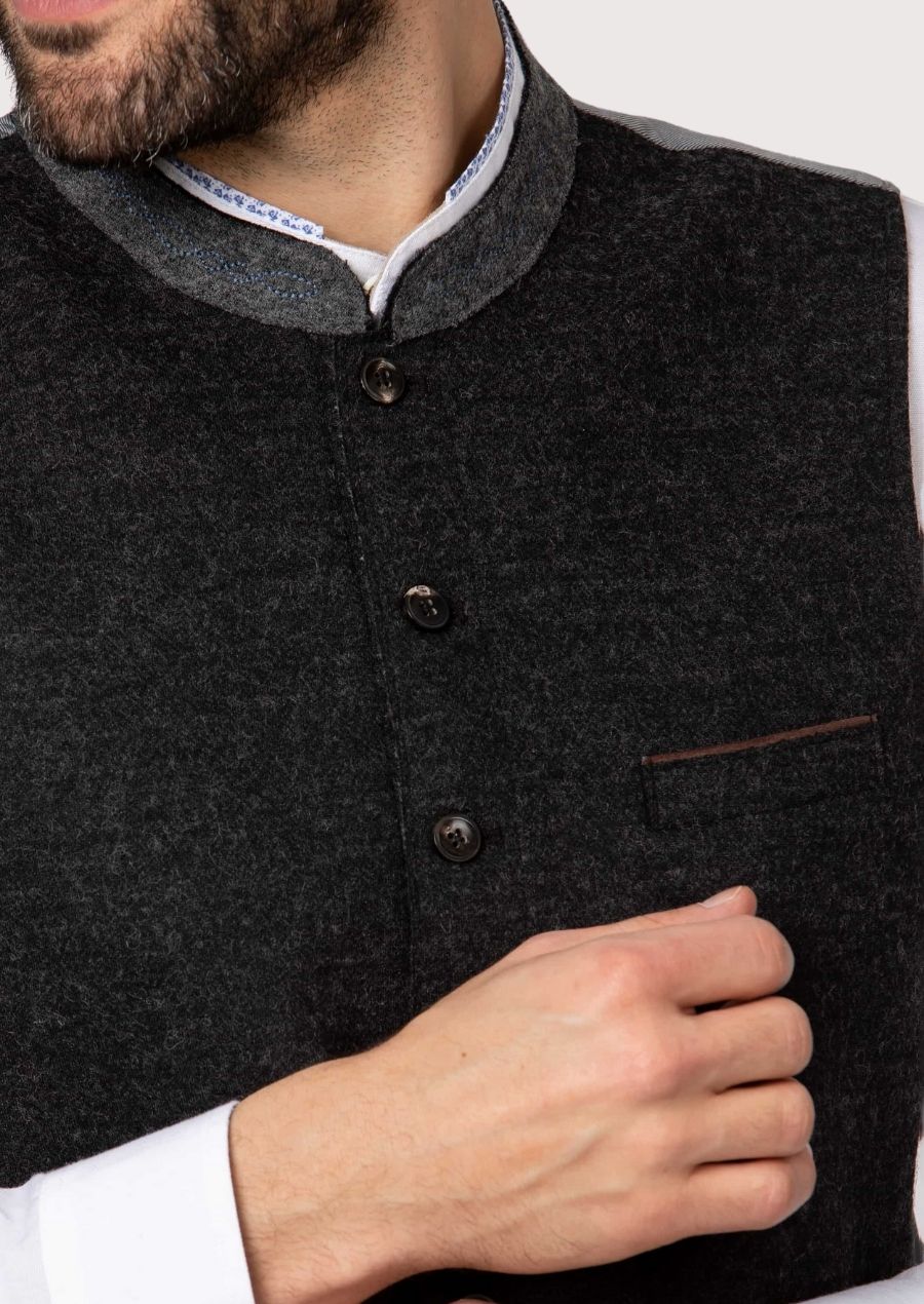 Men's Alpine Vest – Classic German Style for Cultural Gatherings, Outdoor Festivals, and Oktoberfest Celebrations.