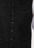 Premium Wool Alpine Vest for Oktoberfest – Comfortable, Durable, and Stylish, Featuring Elegant Metal Buttons.