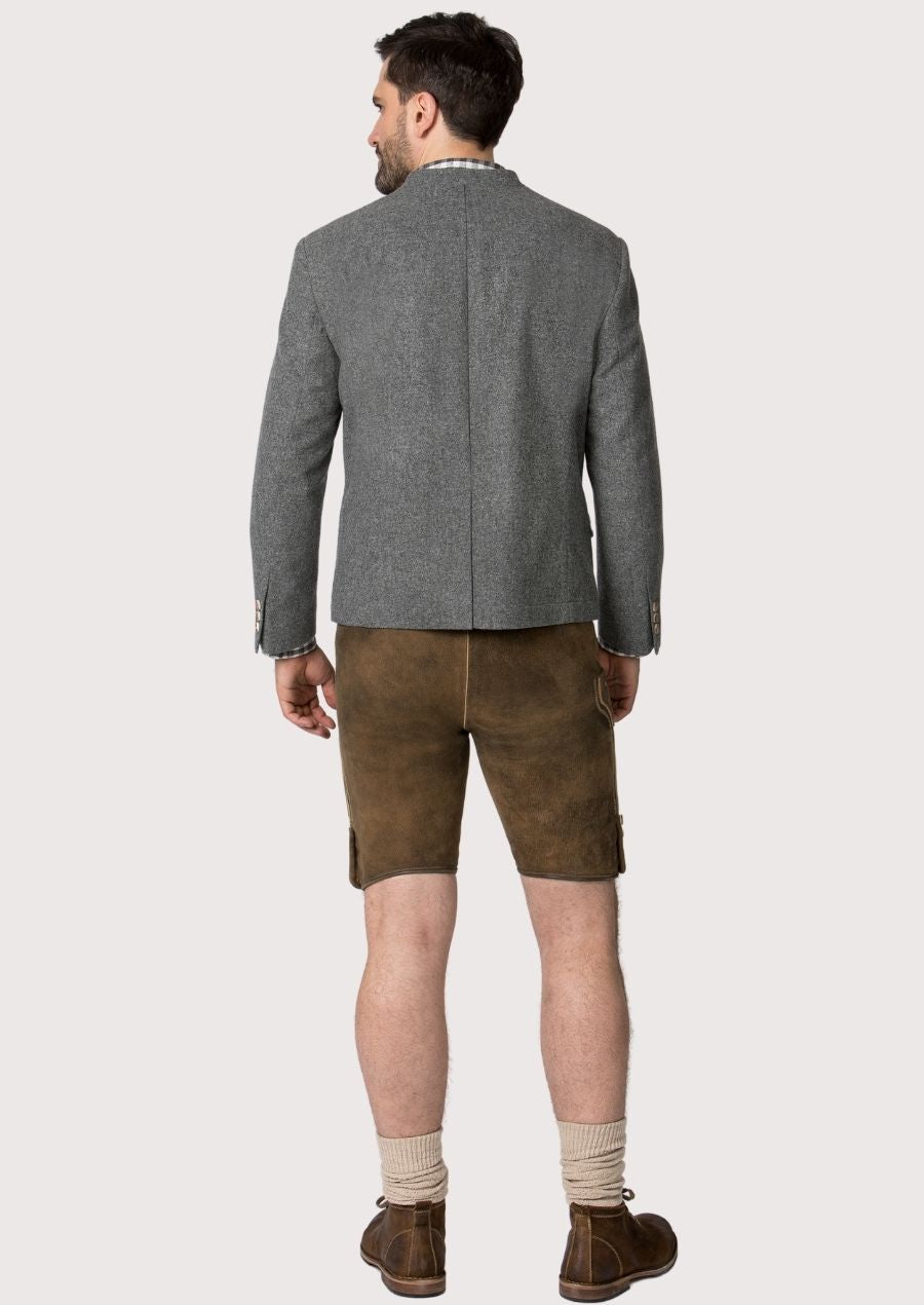 Men’s traditional Oktoberfest jacket – stylish wooden buttons and wool exterior