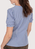 Stylish and comfortable Dirndl blouse for women, great for traditional festivals, featuring a classic buttoned design.