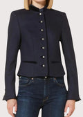 Elegant Trachten jacket for women, perfect for Oktoberfest and festive celebrations with detailed buttons and traditional design.