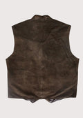 Authentic Bavarian leather vest designed for Oktoberfest celebrations