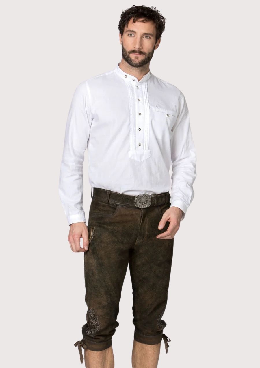 Traditional Bundhosen for Men - Classic Bavarian Leather Design

