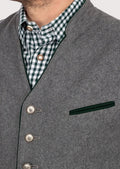 Traditional German waistcoat styled for Oktoberfest wear