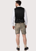 Classic grey Trachten vest with handcrafted alpine finish