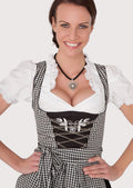 Women’s traditional dirndl dress with chic design and flattering fit, ideal for cultural festivals and special gatherings.
