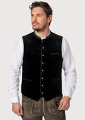 Traditional Oktoberfest vest for men – velvet and embroidered design

